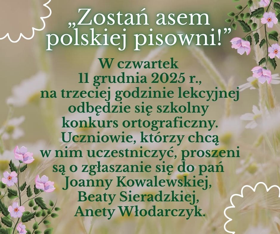 Konkurs ortograficzny 11.12.2025